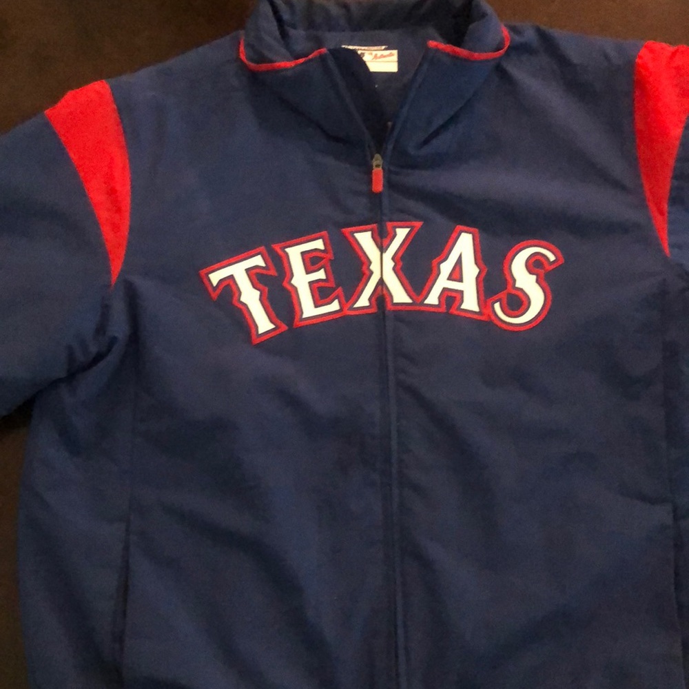 Texas Rangers Majestic Therma Base full zip jacket